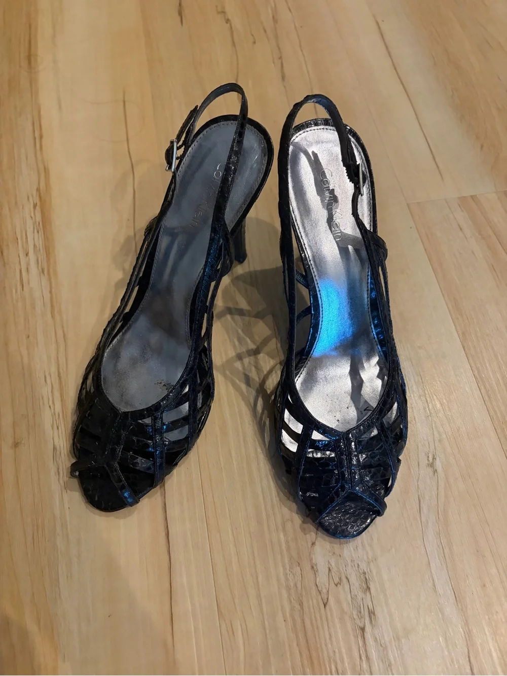 Calvin Klein Black Patent Heels
